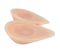 DFGGE One Pair Teardrop Shape Silicone Breast Forms Self-Adhesive Lifelike Fake Boobs Transgender for Mastectomy Crossdressers Prosthesis Bra Pads Inserts,B~cup(600g/pair)