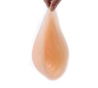 DFGGE Silicone Fake Boobs Prosthetic Breast Forms Asymmetrical Shape Concave Self Adhesive Bra Enhancer Inserts for Crossdresser Mastectomy Prosthesis Armpit Bra,Left Side Only,CupCC :350g