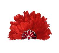 DFGGFJ Mardi Gras Headband Feathered Sequins Flapper Headpiece For Masquerade Party Oversized Feathered Headband Feather Headpiece For Women Carnivals Men For Kids Costume