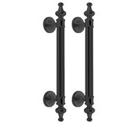 DFGHNBVC 2 Pack Antique Gold Barn Door Handles, Heavy Duty Sliding Door Pulls for Indoor/Outdoor, Decorative Metal Hardware, 46Cm Stylish Home Improvement,Black-34.5Cm(13 5/8