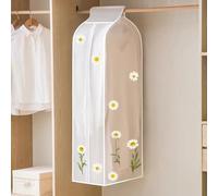 DFGHNBVC 2 Pcs Large Translucent Garment Bags With Zipper For Clothes Storage - Perfect For Hanging Shirts, Coats, Dresses, And Suits,30X50X120Cm/12X20X47In