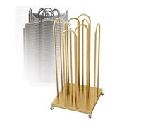 DFGHNBVC 4-Sided Hanger Organizer Stacker, Portable Metal Storage Rack For 120 Hangers, Ideal For Bedroom Clothing Use, Durable Silver Finish For Efficient Closet Management,Gold H 85Cm