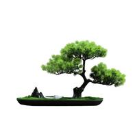 DFGHNBVC Artificial Plants Display Tree Simulation Welcome Pine Bonsai Creative Wigwam Greenery Entrance Decoration Home Hotel Micro Landscape Book Shelf Decor Ornaments