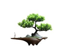 DFGHNBVC Artificial Plants Display Tree Simulation Welcome Pine Bonsai Wigwam Ornaments For Entrance Living Room Office Hotel Decorations Book Shelf Decor Ornaments