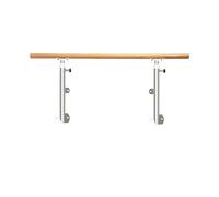 DFGHNBVC Ballet Barres, Adjustable Dance Poles, Wall-Mounted Adjustable Ballet Barres, Professional Dance Stretching Bar, Heavy-Duty Solid Wood Horizontal Bar With Tripo,1M,1M