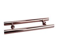 DFGHNBVC Door Handle Double Sided H Shape Push Pull Door Handle for Interior Exterior Doors,Glass/Wood,Sliding Barn Door Handle,Stainless Steel, Gold 2-50Cm/20In