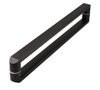 DFGHNBVC Double Sided Sliding Barn Door Handles,Door Pull Stainless Steel Door Handle Pull, Interior/Exterior Gates Handle, for Bathroom Wc Bank Conference Room,Matte Black-84Cm/33Inch
