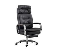 DFGHNBVC Ergonomic Office Chair,With Retractable Footrest Faux,High Back Lounge Recliner,Ultra-Soft Thick Padding Computer Gaming Chair For Study Room，A