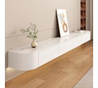 DFGHNBVC Floating Tv Stand Wall Unit Tv Cabinet With Drawers For Living Room 160Cm Wood Tv Bench Lowboard Hanging Tv Cabinet 180Cm Wall Mounted Display Shelf,A140Cm