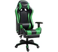 DFGHNBVC Gaming Chair With Footrest Ergonomic Computer Chair Gaming Lumbar Support Backrest And Seat Height Adjustable Swivel Recliner Racing Office Chair Video Game Chair