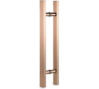DFGHNBVC Gold Door Pull Handle For Barn Doors, Indoor/Outdoor Sliding Push Pull Handles, Shower Grab Bar, Villa Shed Gate Handle - 100Cm/39 Square Design, Style 1,Style3-150Cm/59.1Inch