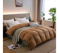DFGHNBVC Goose Down Comforter, Down Filled 900+ Fill Power Duvet Insert For Winter, Hypoallergenic Cotton Shell Quilt With Corner Tab King Size Quilt