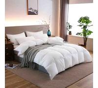 DFGHNBVC Goose Down Comforter, Down Filled 900+ Fill Power Duvet Insert For Winter, Hypoallergenic Cotton Shell Quilt With Corner Tab King Size Quilt