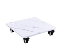 DFGHNBVC Heavy Duty Rolling Plant Stand With Lock Wheels, 400Lbs Capacity,Marble Surface Planter Caddy Roller Base For Potted Trees - Indoor Outdoor Plant Dolly For Moving Heavy Items 14",White-14