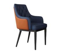 DFGHNBVC Home Dining Chair High-End Reception And Negotiation Chair Comfortable Padded Chairs For Kitchen Living Room Kitchen Chair,Blue