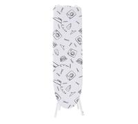 DFGHNBVC Home Ironing Board, Large Small Folding Ironing Board With Sleeve Ironing Set Foldable 7 Height Adjustments Suitable For Hotels Home,42 In White