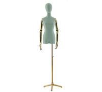 DFGHNBVC Mannequin Dress Form Torso Mannequin Torso Female Tailors Dummy Mannequin Leather Dressmakers Dress Forms Clothing Store Show,Greenb