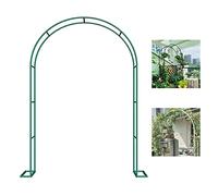 DFGHNBVC Metal Garden Arch Heavy Duty Rose Arches Flower Stand Base For Climbing Plants Support Archway Garden Decoration Wedding Lawn Party Ceremony Gardening Walkway Arches Green 140X23