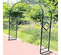 DFGHNBVC Metal Garden Arch,Rose Arch With Base,Weatherproof Pergola Trellis,Gazebo,Wedding Arch,For Various Climbing Plants,Celebration Decoration,Bridal Party,Multiple Sizes,Dark Green1.4X2.3M