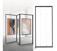 DFGHNBVC Mobile Art Display Stand Aluminum Advertising Easel For Weddings & Exhibitions 100X220Cm Perfect For Paintings & Artwork Showcase,5Pcs-120X250Cm/47.2X98.4In