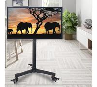 DFGHNBVC Mobile Tv Cart For Small Tvs, Universal Tv Floor Mount Stands With Tripod Wheels, Height Adjustable, Outdoor Rolling Tv Stands For 14-32 Inch Led Lcd Oled Plasma Flat Tv, For Dorm