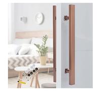 DFGHNBVC Modern Double Sided Gate Handles H-Shape/Ladder,Bedroom Entry Door Pull Handle Bar, for Glass/Wooden Room Door,Rose Gold-Long 50Cm/20 Inch