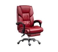 DFGHNBVC Office Chair, Adjustable Pu, Soft And Comfortable, Gaming Desk Chair，Red-One