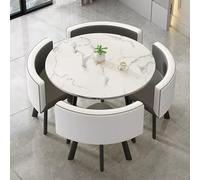 DFGHNBVC Office Reception Room Club Table And Chair Set, Negotiation Table And Chair Set, Round Dining Table And Chairs Set 4, Business Conference Room Coffee Table, Spa