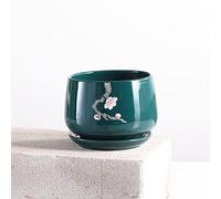 DFGHNBVC Planter Retro Succulent Planter Ceramic Planter Round Shape Succulent Planter Large Flower Pot Indoor And Outdoor Plant Pot For Succulents,B-13.5 * 11.5cm