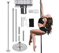 DFGHNBVC Professional Dancing Pole 2.2-3.3M High Stripper Dance Poles, Permanent Fitness Pole Workout Equipment For Carpet, Home/Apartment/Bedroom Pole Dancing Pole,3.23M-3.355M