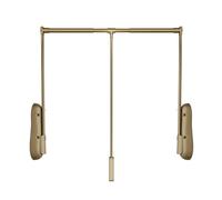 DFGHNBVC Pull Down Closet Rod,Adjustable Pull Down Closet Rod With Easy-Grab Ring - Multi-Position Hanger For Bedrooms, Closets, Laundry Rooms - Black, Size 510-650 - Space-Saving Solution,Gold650850