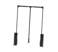 DFGHNBVC Pull Down Closet Rod,Side Mounted Pull Down Closet Rod For Wardrobe - Adjustable 21.65-49.21 Inch, Ideal For Efficient Clothing Storage, Brown, Maximize Space In Your Closet.,Brown550700Mm