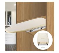 DFGHNBVC Pull Out Ironing Board,180° Rotatable Ironing Board,Pull Out Ironing Board For Sliding Drawer,With Heat Resistant Cover,Cabinet Mount,Load 20 Kg,Color1