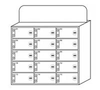 DFGHNBVC Secure Phone Storage Locker For Offices Schools Holds 9-40 Devices Cell Phone Box White Perfect For Shared Workspaces Departments