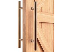 DFGHNBVC Sliding Barn Door Push Pull Handle Hardware Set Double Sided H Shape Handles Stainless Steel Dual Use Glass Door Wooden Door, 120X80Cm