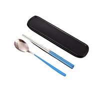 DFGHNBVC Spoons And Forks Set, 4 Pcs Ceramic Handle Stainless Steel Cutlery Creative Marble Crack Emerald Steak Knife Fork Spoon Dessert,Black 2 Pieces For 1