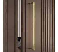 DFGHNBVC Stainless Steel Barn Door Pull Handle 24/32/39/47 Inch - 2-Piece Sliding Push Handle For Solid Wood Glass Doors, Heavy Duty, Modern Design,Style4-60Cm/24In Length