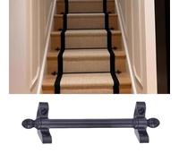 DFGHNBVC Stair Runner Rods, Fixed Pressure Rod For Carpet Runners, Tubular Rods Set With Holder Hardware,Black-3Pcs-24In(61Cm)