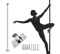DFGHNBVC Static Dancing Pole Permanent Fixed Dancing Pole For Party, Adjustable & Portable Dancing Pole, 45Mm Chrome Finish,2.3M-2.7M/7.3Ft-9Ft