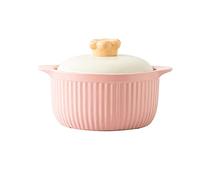 DFGHNBVC Stock Pot 2.5L Ceramic Casserole Macaron Soup Pot Kitchenware Big Cooking Pots Saucepan Cookware Kitchen Pan Stew Chicken,2