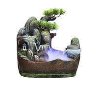 DFGHNBVC Tabletop Fountain Indoor Tabletop Water Fountain Rockery Stone Waterfall Waterscape Home Decor Table Centerpiece Relaxation Gifts With Water Pump And Spinning Ball Indoor Fountain,S