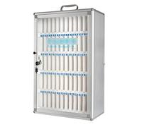 DFGHNBVC Transparent Mobile Phone Storage Box - Secure For Cell Phones Employee Desk Caddy With Lock Compact Cellphone Holder For Office Or Workshop