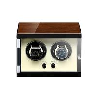 DFGHNBVC Watch Box, Can Accommodate 2 Automatic Watches, Ultra-Quiet Anti-Magnetic Motor, Soft And Flexible Viewing Pillow, Size 24.5 * 18 * 18.5 Cm