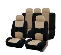 DFGHTRD Full Set Car Seats Protectors Covers Univesally For Almost All Cars Easy To Clean And Install Beautiful Interiors Car seats covers(Beige)