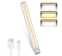DFGOTOP Wireless Motion Sensor Under Cabinet Night Light,Cupboard Lights Motion Sensor Battery,120 Led Cabinet Light with Magnetic On Wardrobe Kitchen Hallways