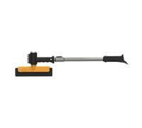 DfhcegrAA Ice Scraper With Extendable Design LED Light 360° Pivoting Brush Head Windshield Brush Tool