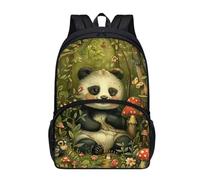 dfjdhegj 17 Inch Print Backpacks for Girls Boys Elementary Student Cute Raccoon Backpack for Kids Large School Bag Front Pocket Padded Straps Lightweight Black Casual Bookbag