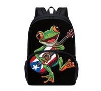 dfjdhegj 17 Inch Print Backpacks for Girls Boys Elementary Student Cute Raccoon Backpack for Kids Large School Bag Front Pocket Padded Straps Lightweight Black Casual Bookbag