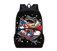 dfjdhegj 17 Inch Print Backpacks for Girls Boys Elementary Student Cute Raccoon Backpack for Kids Large School Bag Front Pocket Padded Straps Lightweight Black Casual Bookbag
