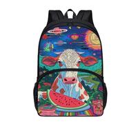 dfjdhegj 17 Inch Print Backpacks for Girls Boys Elementary Student Cute Raccoon Backpack for Kids Large School Bag Front Pocket Padded Straps Lightweight Black Casual Bookbag
